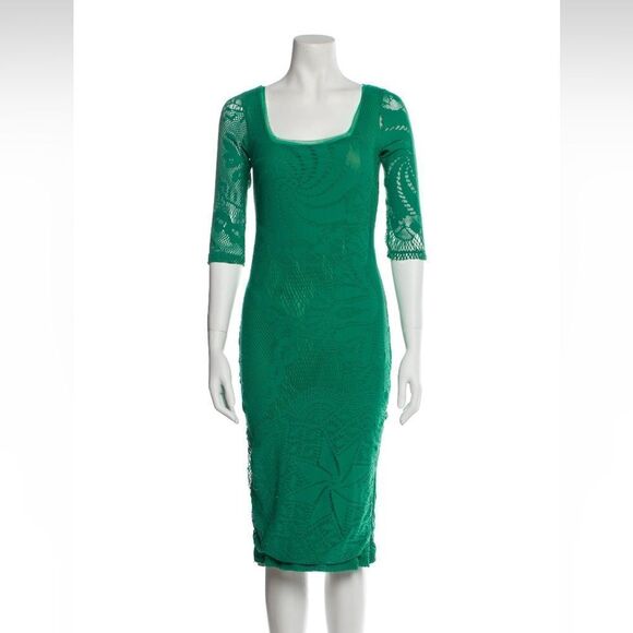 Jean Paul Gautier Square Neckline Midi Dress - Picture 1 of 3